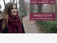 Tablet Screenshot of angelaolea.com